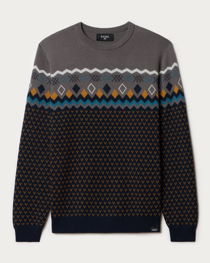 Fair Isle Crew Neck Sweater - US 3759