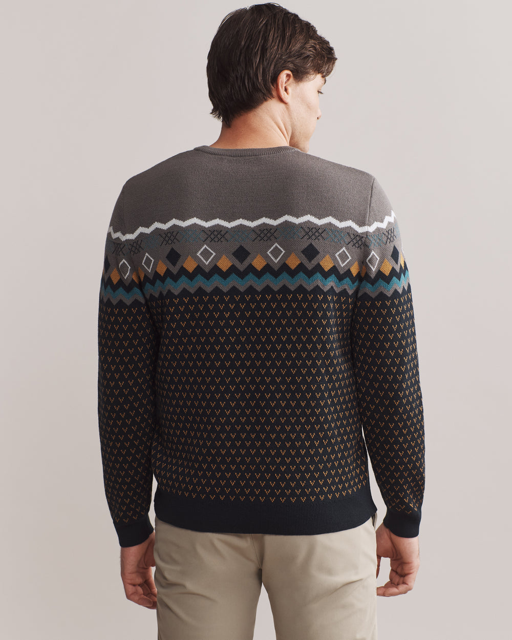 Fair Isle Crew Neck Sweater - US 3759
