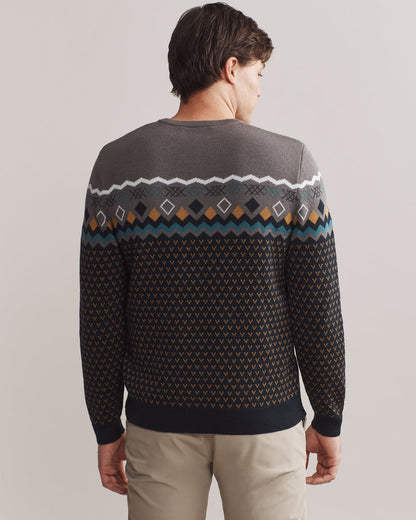 Fair Isle Crew Neck Sweater - US 3759