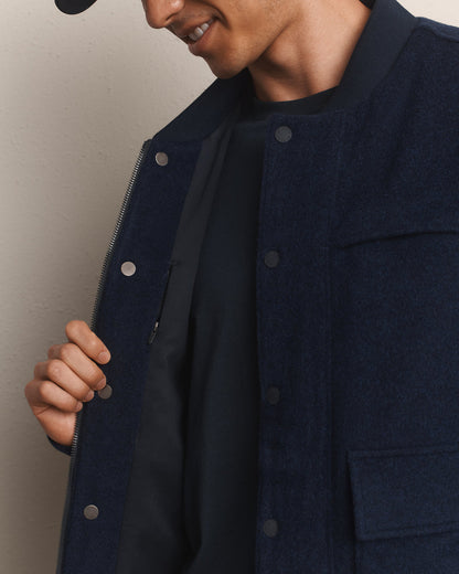 Felted Wool Bomber Jacket - US 1607