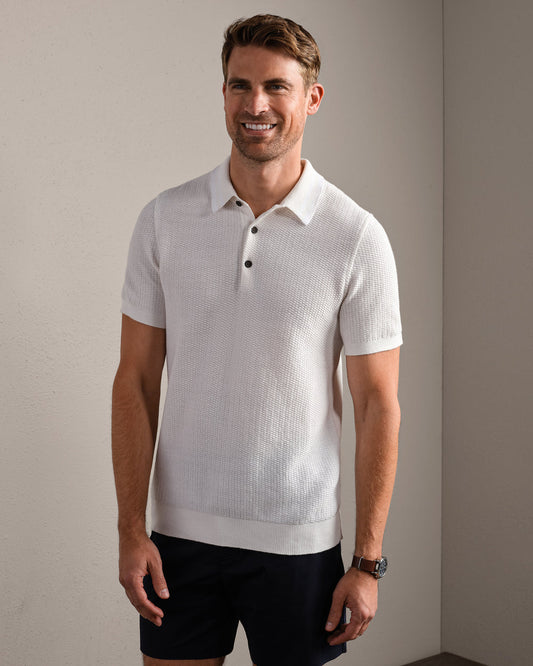 Fine Knit Sweater Polo - US 7064