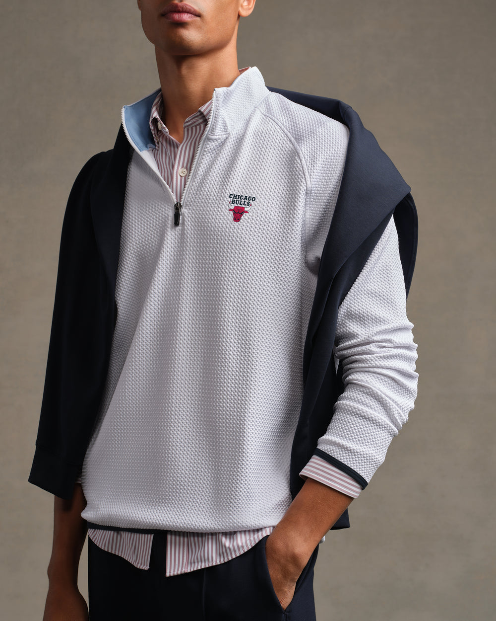 Chicago Bulls NBA Founder's Golf 1/4 Zip - US 0284