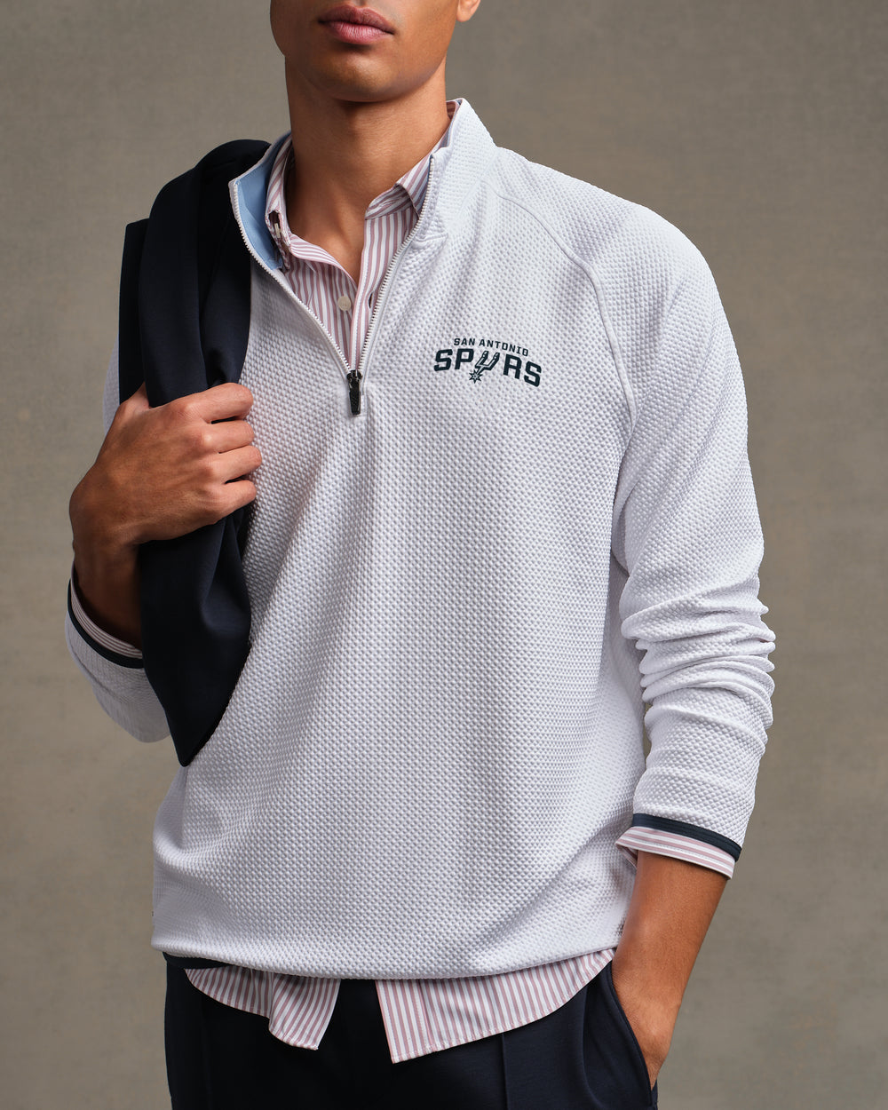 San Antonio Spurs NBA Founder's Golf 1/4 Zip - US 8375