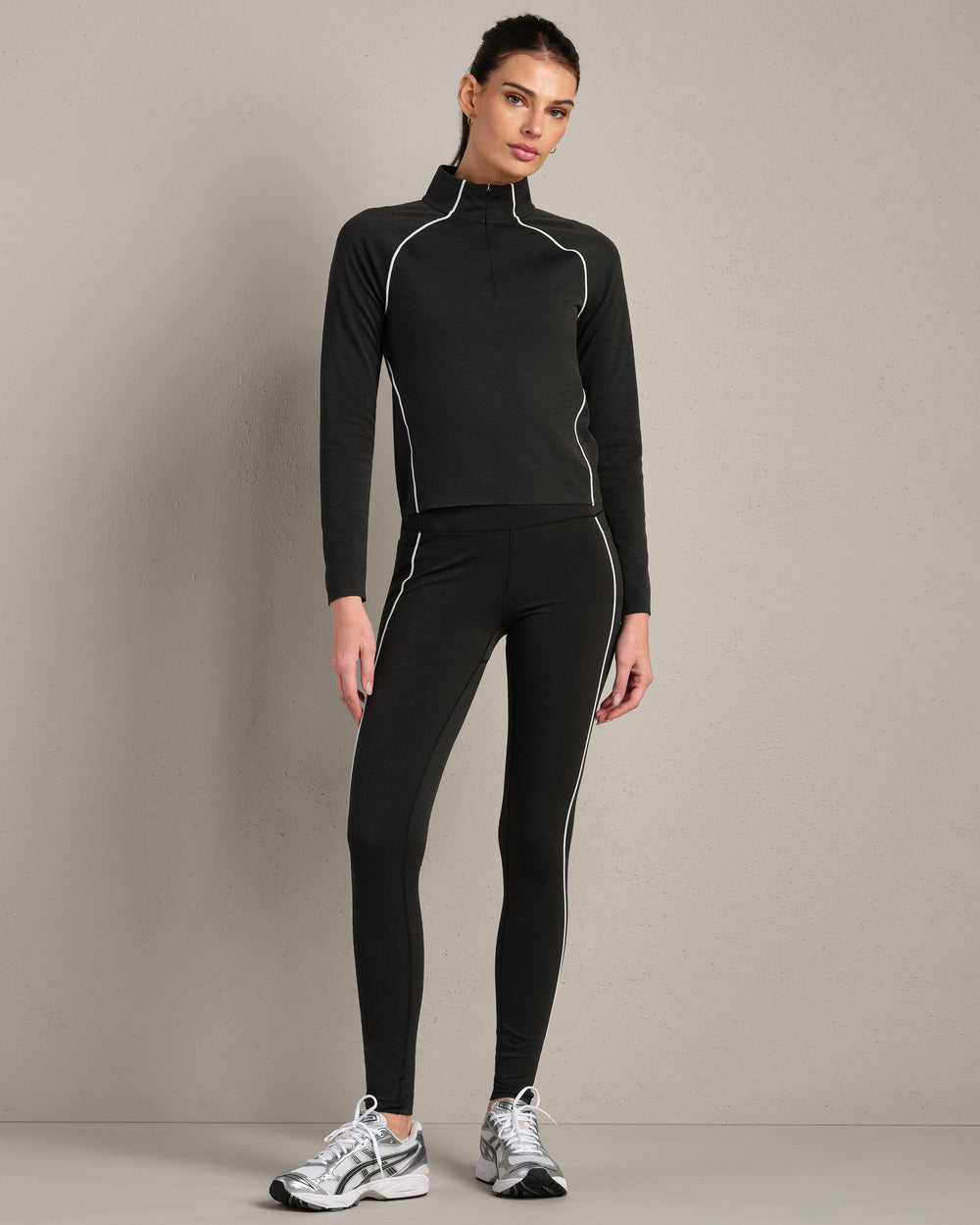 Heather Revive™ Contrast 1/4 Zip - US 7515