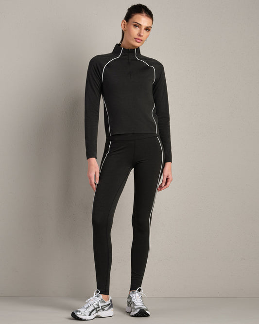 Heather Revive™ Contrast 1/4 Zip - US 7515
