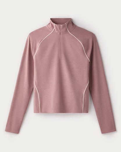Heather Revive™ Contrast 1/4 Zip - US 5493