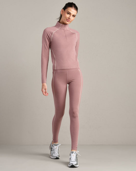 Heather Revive™ Contrast 1/4 Zip - US 5493
