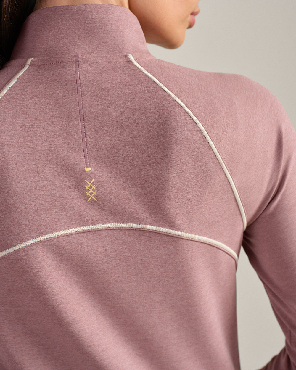 Heather Revive™ Contrast 1/4 Zip - US 5493