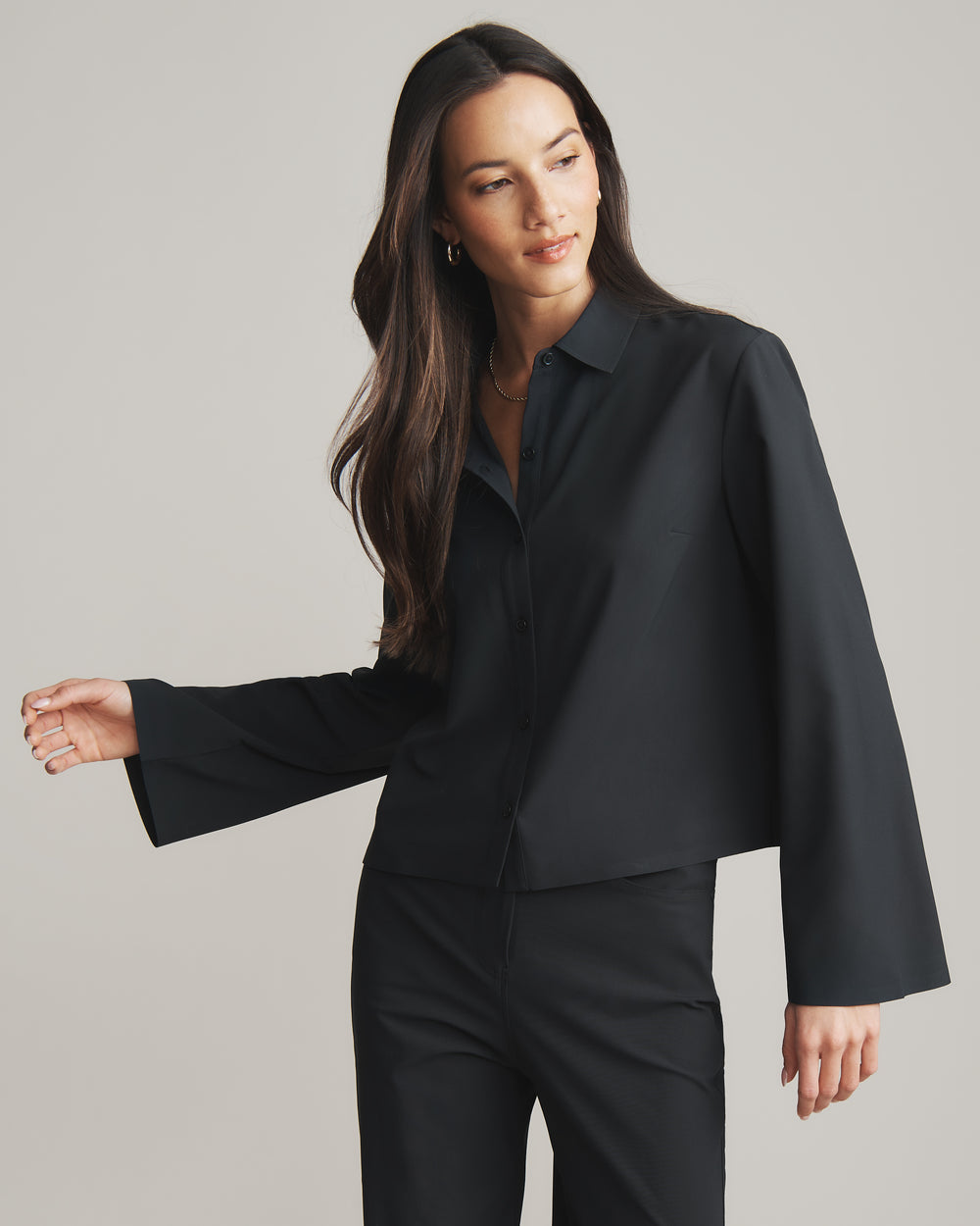 Mirage Crop Blouse - US 7443