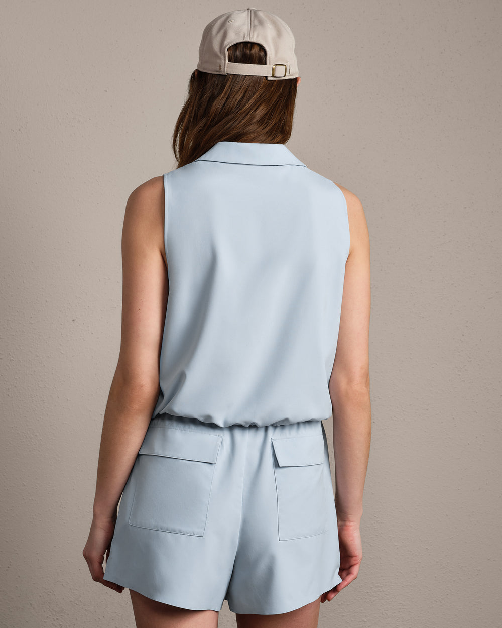 Mirage Sleeveless Notch Collar Blouse - US 9942
