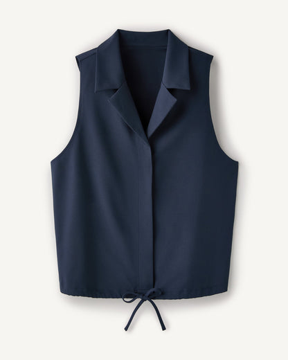 Mirage Sleeveless Notch Collar Blouse - US 3835