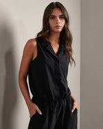 Mirage Sleeveless Notch Collar Blouse - US 3816