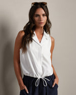 Mirage Sleeveless Notch Collar Blouse - US 6753