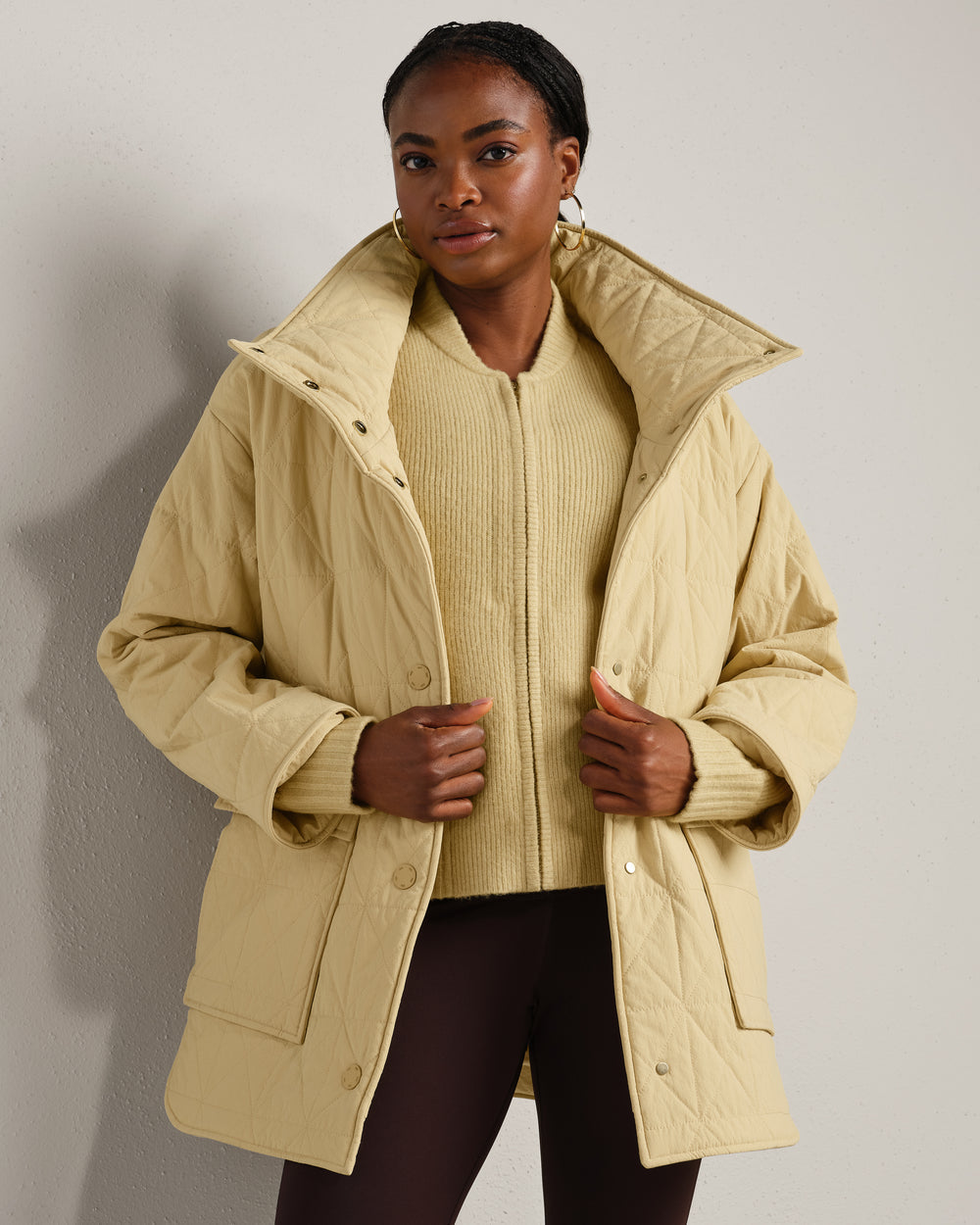 Monterey Quilted Oversized Jacket - US 1164