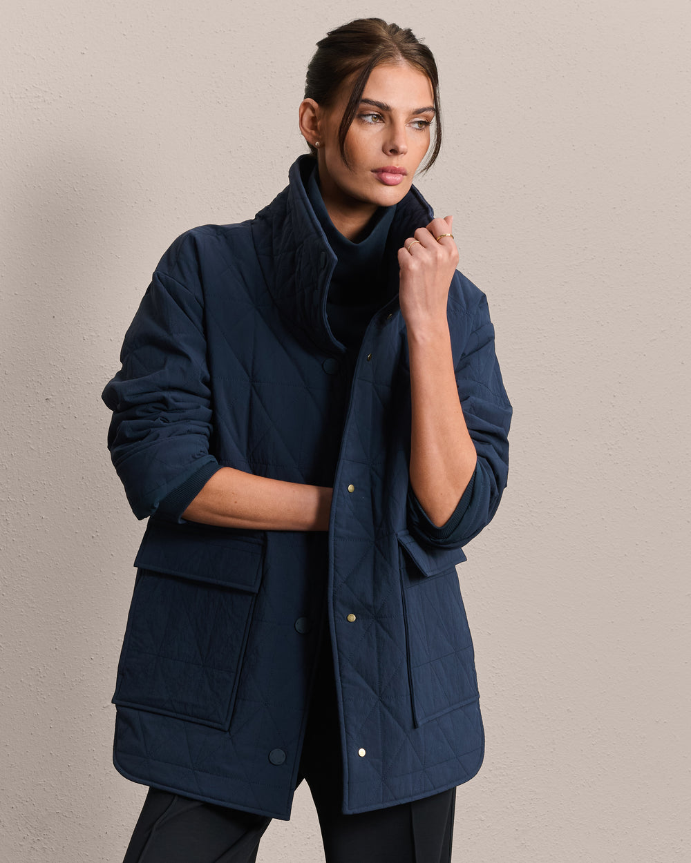 Monterey Quilted Oversized Jacket - US 6156
