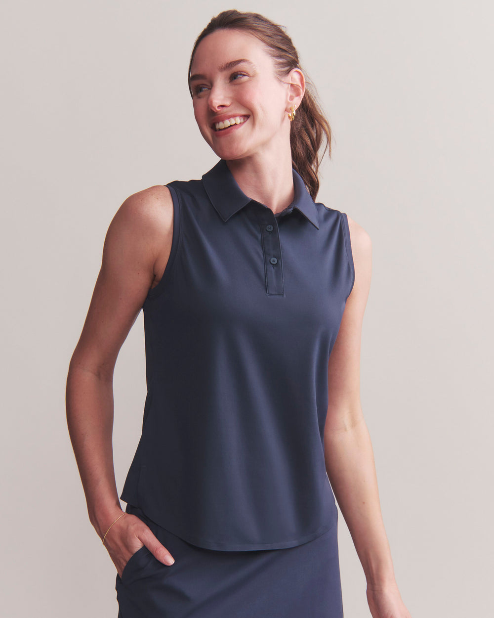 Course to Court Sleeveless Polo - US 7569