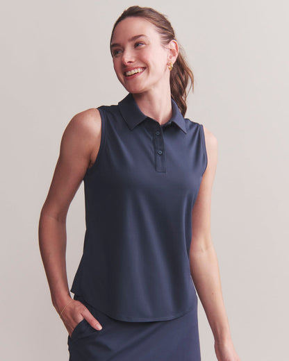 Course to Court Sleeveless Polo - US 7569