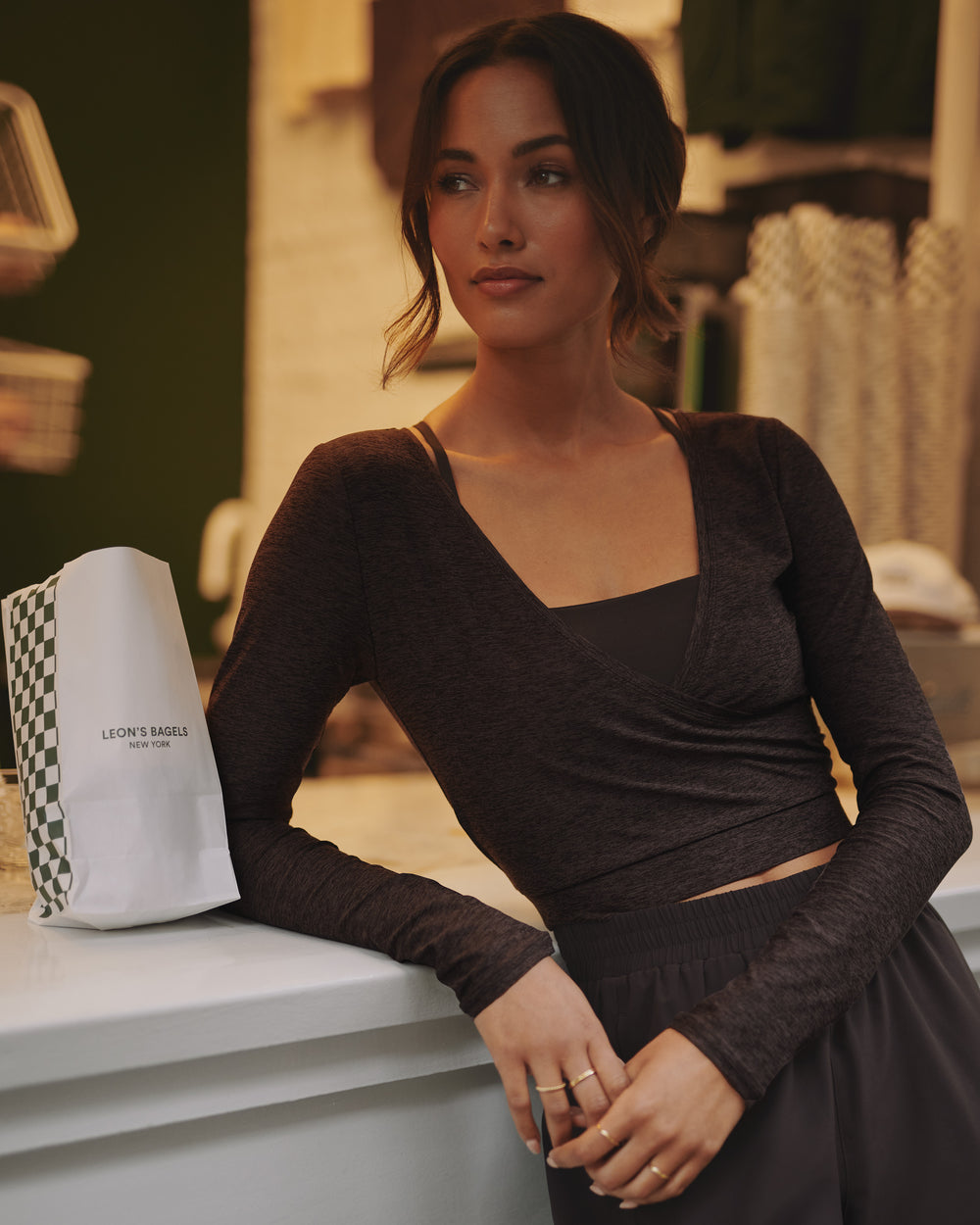 Atmosphere Wrap Top - US 6935