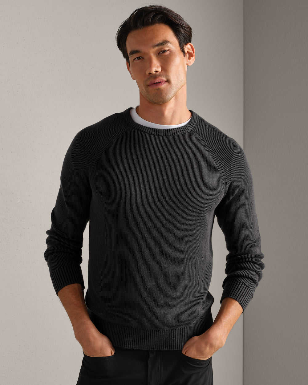 Rib Crewneck Sweater - US 7052