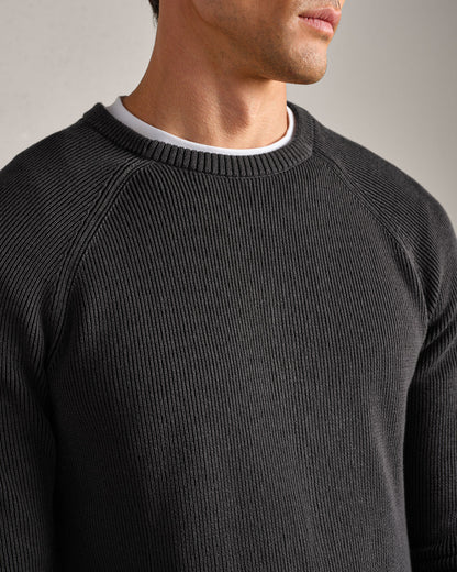 Rib Crewneck Sweater - US 7052