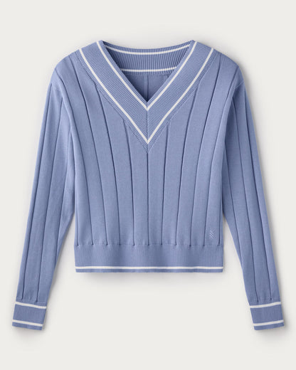 Varsity Cable Knit Sweater - US 3071