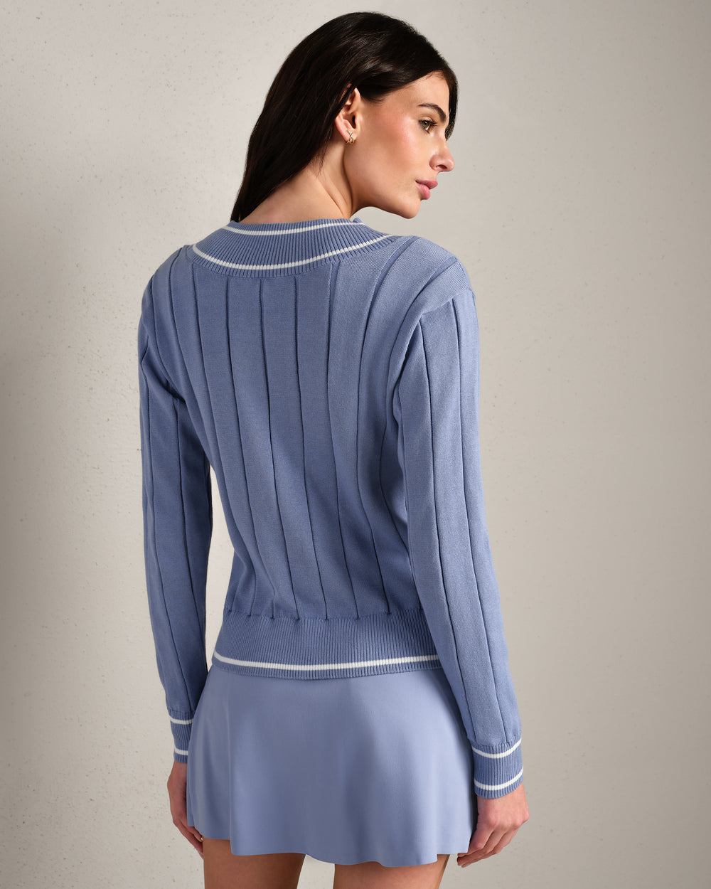 Varsity Cable Knit Sweater - US 3071