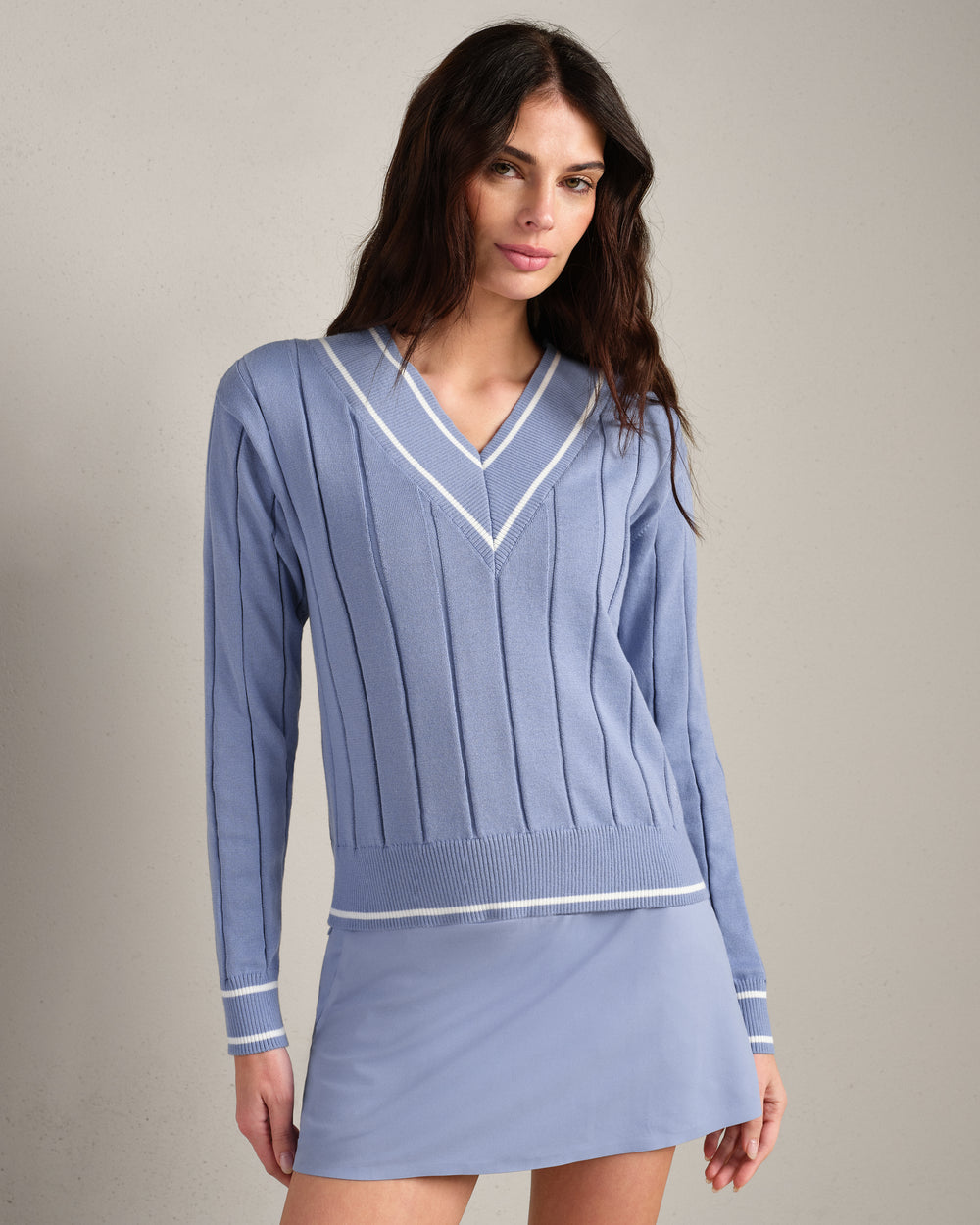 Varsity Cable Knit Sweater - US 3071