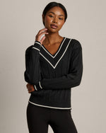 Varsity Cable Knit Sweater - US 6179