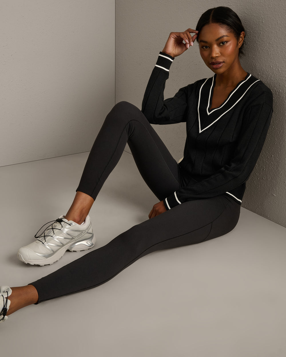 Varsity Cable Knit Sweater - US 6179
