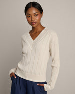 Varsity Cable Knit Sweater - US 1254