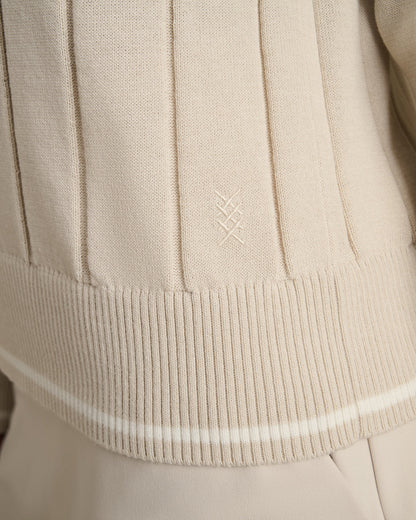 Varsity Cable Knit Sweater - US 1254