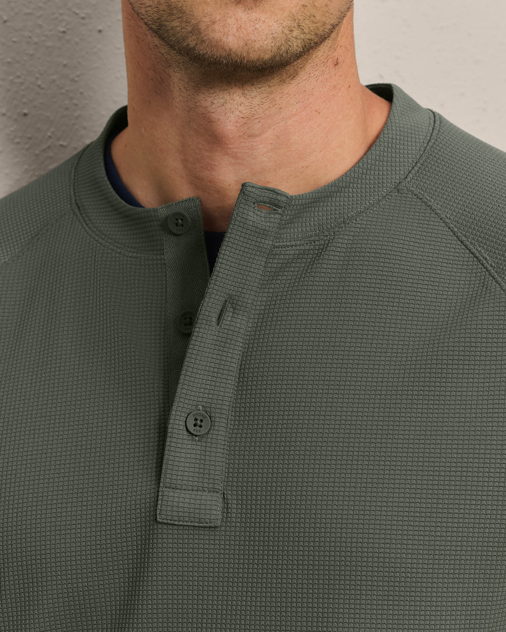 Waffle Tech Henley - US 8140