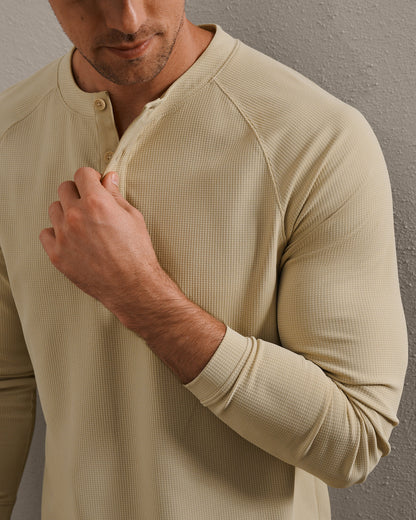 Waffle Tech Henley - US 4253